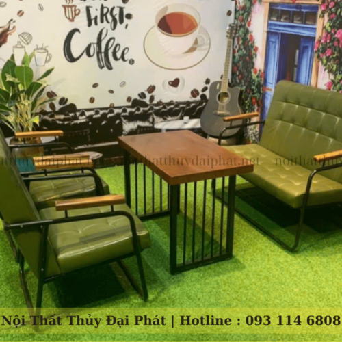 Sofa cafe khung sắt